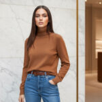 Luxury 100% Cashmere Turtleneck Sweater – Ultra Soft Classic Fit - helixorae