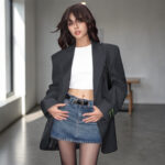 Women’s Oversized Black Blazer – Chic Single Breasted Streetwear Jacket - helixorae